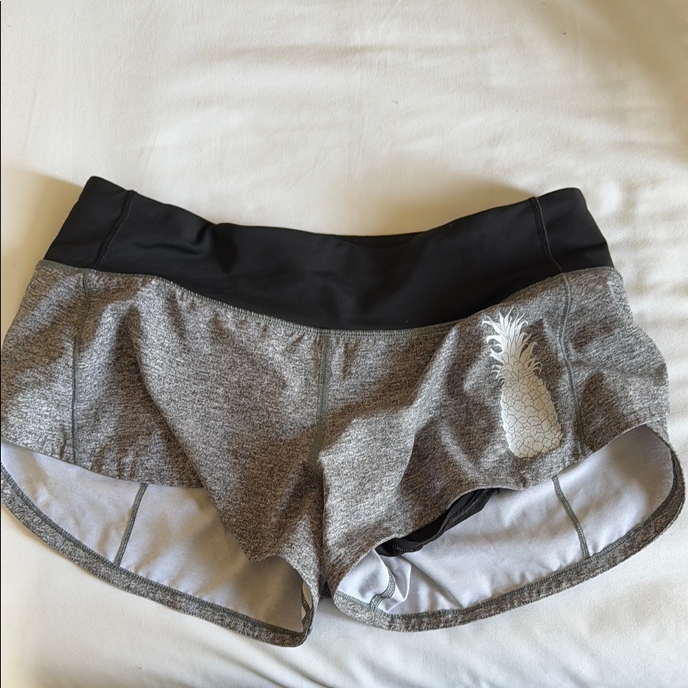 Gray and Black Women's Shorts